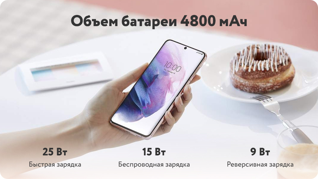 Samsung Galaxy S21+ 5G 8/128GB Фиолетовый фантом (РСТ)