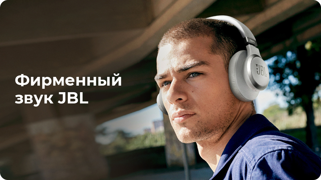 Беспроводные наушники JBL Live 660NC, синий