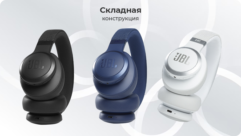 Беспроводные наушники JBL Live 660NC, синий