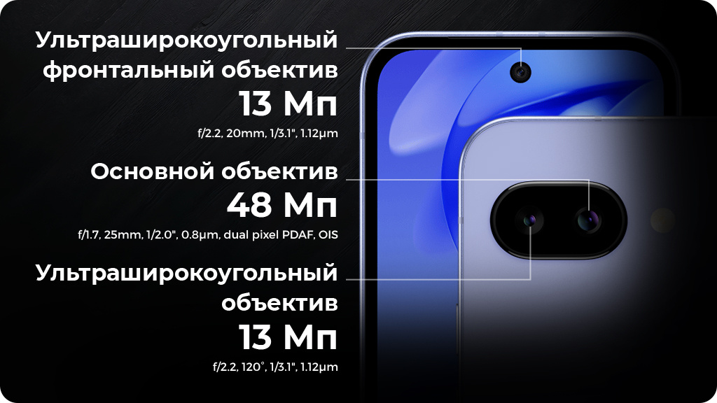 Google Pixel 9A 8/128Gb Фиолетовый (US)