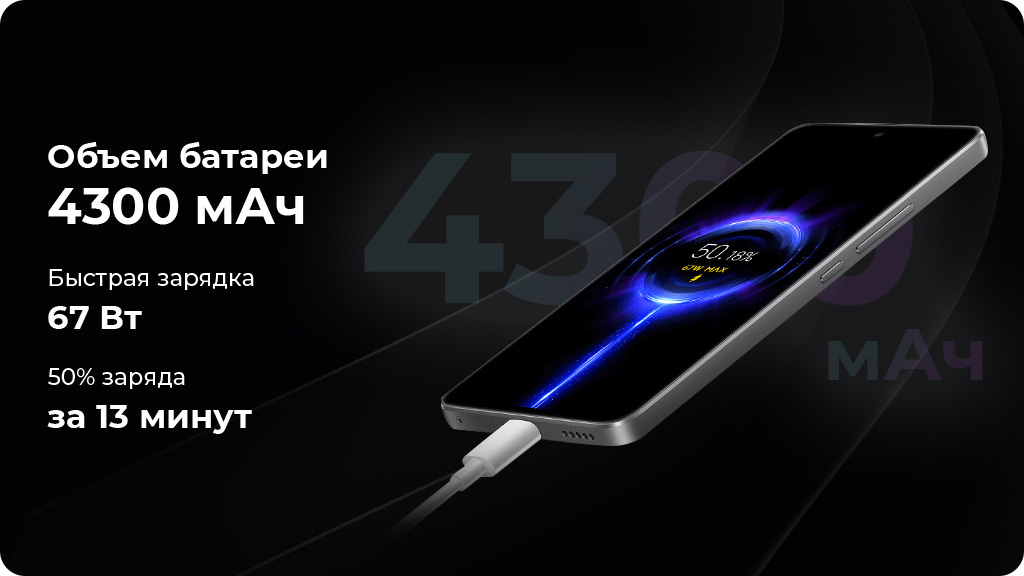 Xiaomi 12 Lite 8/256Gb Черный Global Version