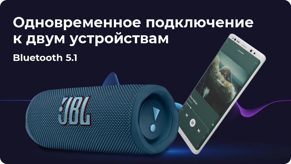 Портативная акустика JBL Flip 6 серая